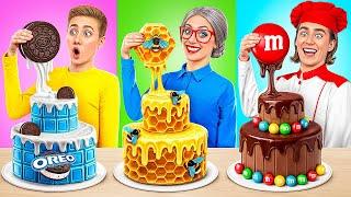Me vs Grandma Cake Decorating Challenge  Funny Moments by Multi DO Smile
