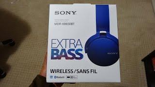 Sony MDR-XB650BT Wireless Headphones Unboxing