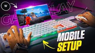 Amazing Mobile Gaming Set-Up For More Headshot   Play Free Fire With Keyboard & Mouse On Mobile 