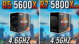 Ryzen 5 5600X vs Ryzen 7 5800X3D - 0.1GHz Difference