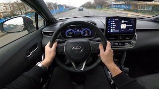 2023 Toyota Corolla Cross 2.0 Hybrid 197 HP POV Test ride Exterior interior #64 CARiNIK