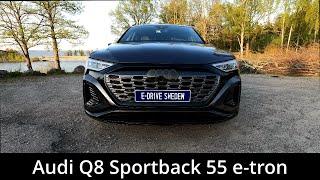 2023 Audi Q8 Sportback 55 e-tron 408hp  Walkaround  Acceleration  Fly by  Range test  4K