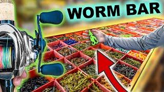 We Discovered The Ultimate Fishing Store WORM BAR with Wholesale Fishing Tackle
