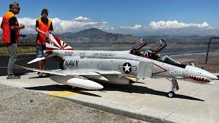 Unbelievable Giant F4 Phantom Rc Jets First Flight On American Soil By CARF Models