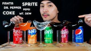 ASMR DRINKING MOST POPULAR SODAS COCA COLA FANTA SPRITE  DR.PEPPER PEPSI 99.99% SATISFACTION