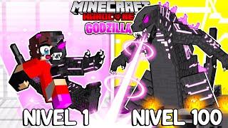 ¡Me convertí de HUMANO a GODZILLA en Minecraft MONSTERVERSE - Misaki Gamer