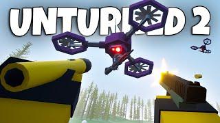 UNTURNED 2 ATTACK DRONES NEW GUN DUAL WIELD NEW MAP FLASHLIGHT & MORE