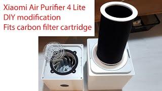 Modify Xiaomi Air Purifier 4 Lite to accept carbon inner filter cartridge how to modification