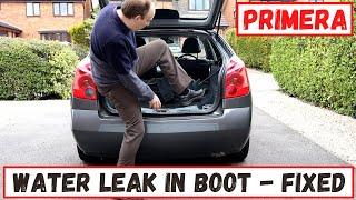 Nissan Primera P12 How To Fix A Water Leak In The Boot Water Leak In Trunk