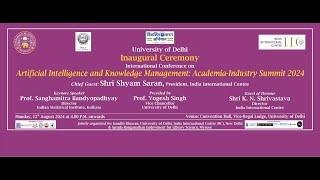 Inaugural Ceremony-International Conference on Artificial Intelligence and Knowledge Management