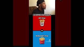 KFC FRIES VS MCDONALDS FRIES#viral #reels #plugboijonno #tiktokviral #tiktokers #trending #shorts