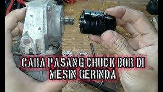 How to install drill chucks on hand grinding machine