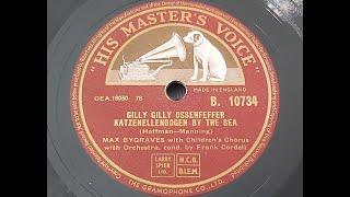 Max Bygraves Gilly Gilly Ossenfeffer Katzenellen Bogen by the Sea  1954 78 rpm