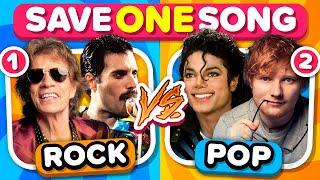 SAVE ONE SONG Rock vs Pop  Music Quiz Challenge