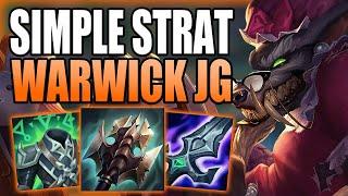 THIS 1 SIMPLE STRAT ALLOWS YOU TO ESCAPE LOW ELO FAST WITH WARWICK JUNGLE - Guide League of Legends