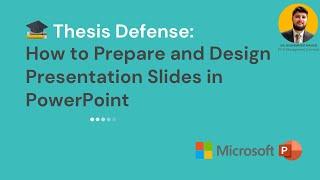 Designing PowerPoint Presentation Slides for Thesis Defense