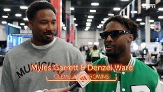 #Browns stars Myles Garrett & Denzel Ward talk Tom Bradys trash talk battling JaMarr Chase & more