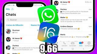 ACTUALIZACION de WHATSAPP iPHONE v9.66   ANTIBANEO