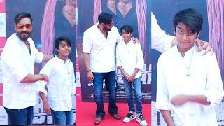 See How Ajay Devgans Son Yug Started To Look Everyday More to More Excat Like Father Ajay Devgn