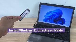 how to install Win 11 directly SSD without USB drive