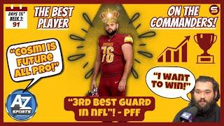  Samuel Cosmi is 3rd Best Guard in NFL BEST PLAYER ON COMMANDERS Advanced Stats = All-Pro 