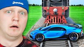 TRAIN vs $20000000 SUPER CARS