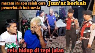 di usir satpol pp Indonesia rela tidur di tepi jalanapa pemerintahan kita salah⁉️