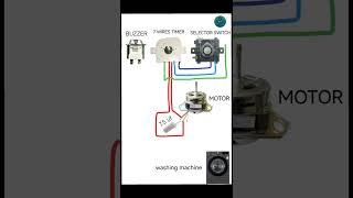 #washing machine wash motor connection#washing machine fitting#summer experiment#IND technical