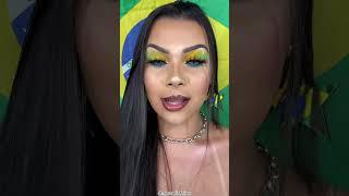 Maquiagem para a copa  #makeup #youtubeshorts #viral #maquiagem #make #challenge #brasil #copa