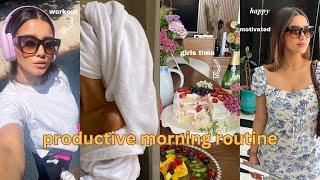 PRODUCTIVE MORNING ROUTINE  how to exit your lazy era & be productive  كوني أفضل نسخة من نفسك