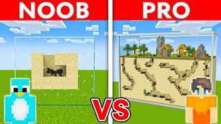 NOOB vs PRO ANT FARM HOUSE Build Challenge in Minecraft