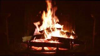 Burning Fireplace with Relaxing Crackling Fire Sounds No Loop HD