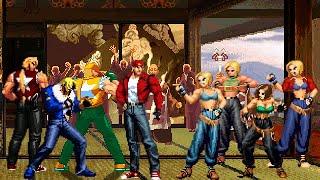 KOF Mugen Partners Battle  Terry Bogard vs Blue Mary  4vs4 