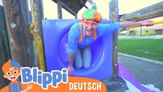 Blippi Deutsch - Blippi besucht einen Spielplatz  Abenteuer und Videos für Kinder