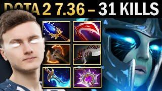 Phantom Assassin Gameplay Miracle with 31 Kills and 1100 GPM - Dota 7.36