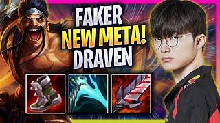 FAKER CRAZY NEW META DRAVEN MID - T1 Faker Plays Draven MID vs Lucian  Season 2024