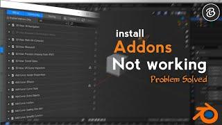 Install add-ons not working in Blender..  problem solved Blender 2.9