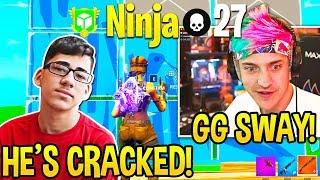 FaZe SWAY *AMAZED* Spectating NINJA *DESTROY* PROS in Friday Fortnite