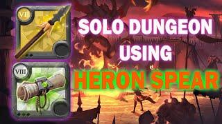 Clearing Solo Dungeon with Heron Spear  Albion online