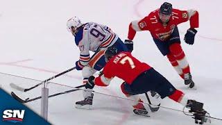 Connor McDavid Slices Through Panthers Defences To Set Up Corey Perry Goal