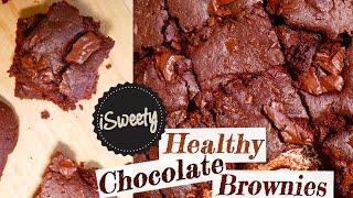 No Mixer Healthy Double Chocolate Brownies No Butter Milk and Eggs - Quick and Easy Recipe