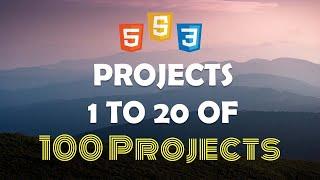 Reviewing First 20 Projects Of 100 Web Projects Series With HTML CSS And JavaScript