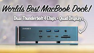 Worlds FIRST Hub for Quad Displays w Dual Thunderbolt 4 Chips - iVANKY FusionDock Max 1