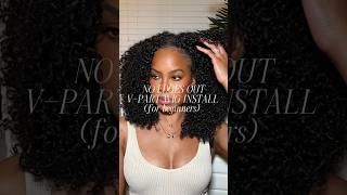 NO EDGES OUT VPART WIG INSTALL FOR BEGINNERS #wig #wigs #curlyhair #naturalhair #curlyhair #curly