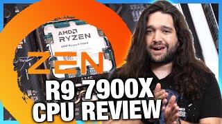 AMD Ryzen 9 7900X CPU Review & Benchmarks vs. R7 1700 7950X & More