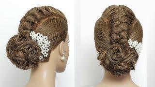 Beautiful Hairstyle For Party. Simple Hair