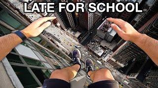 LATE FOR SCHOOL AGAIN Parkour POV