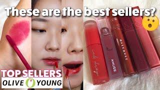 TOP SELLING LIP TINTS 2021 AT OLIVE YOUNG