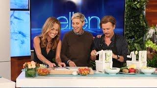 Ellen Giada De Laurentiis and David Spade Cook... Sort Of