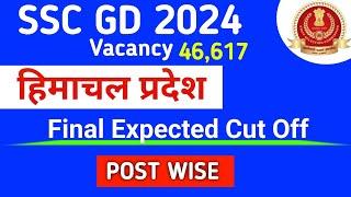 SSC GD Category Wise CUT OFF 2024  SSC GD Himachal Pradesh Final Cut Off 2024  SSC GD Safe Score